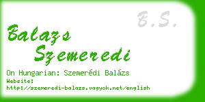 balazs szemeredi business card