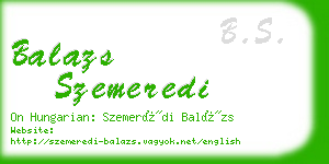 balazs szemeredi business card